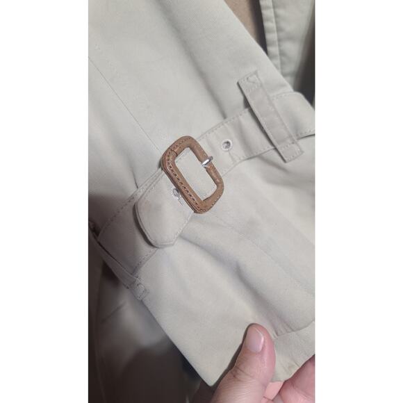 VTG Burberrys' London long trench coat removable wool lining size 10 XX long - Picture 5 of 16